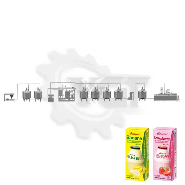 Flavored Milk Processing Lines خطوط معالجة الحليب بنكهة